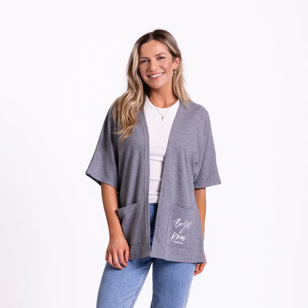 Be Still Waffle Knit Kimono - Image 5