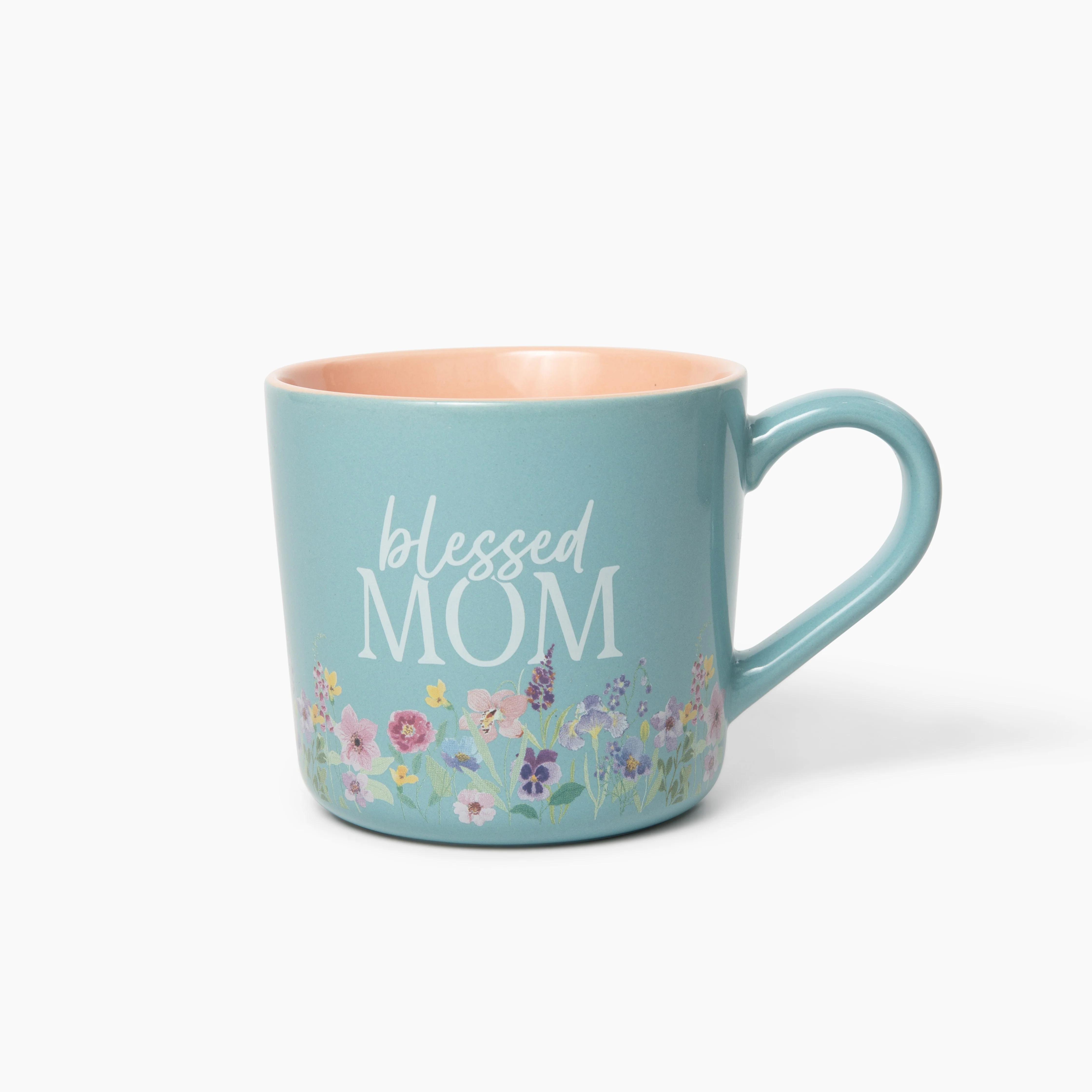 Blessed Mom Spring Floral Ceramic 15 oz Mug With Handle - Image 2