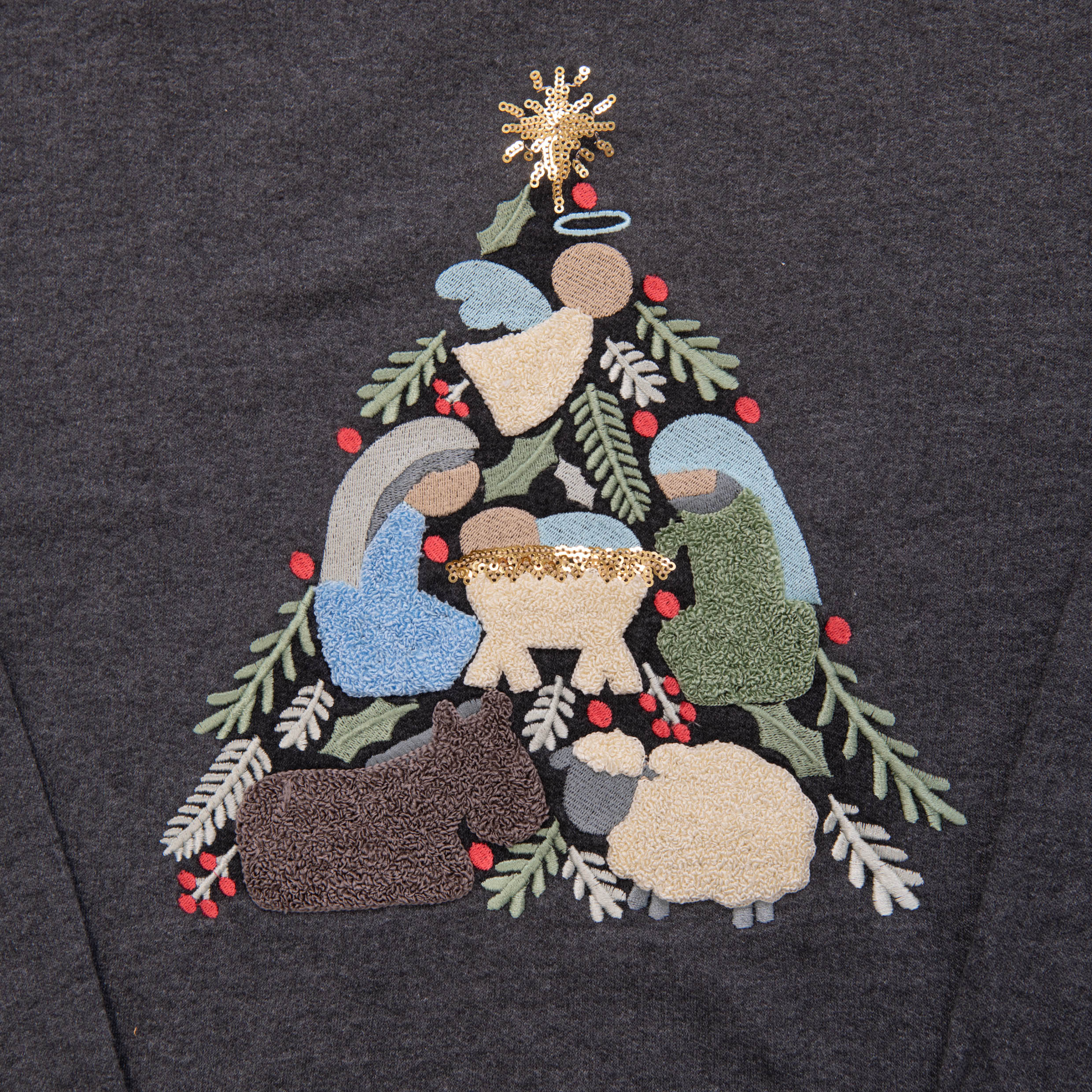 Embellished Nativity Tree Sweatshirt - 24 - Image 2