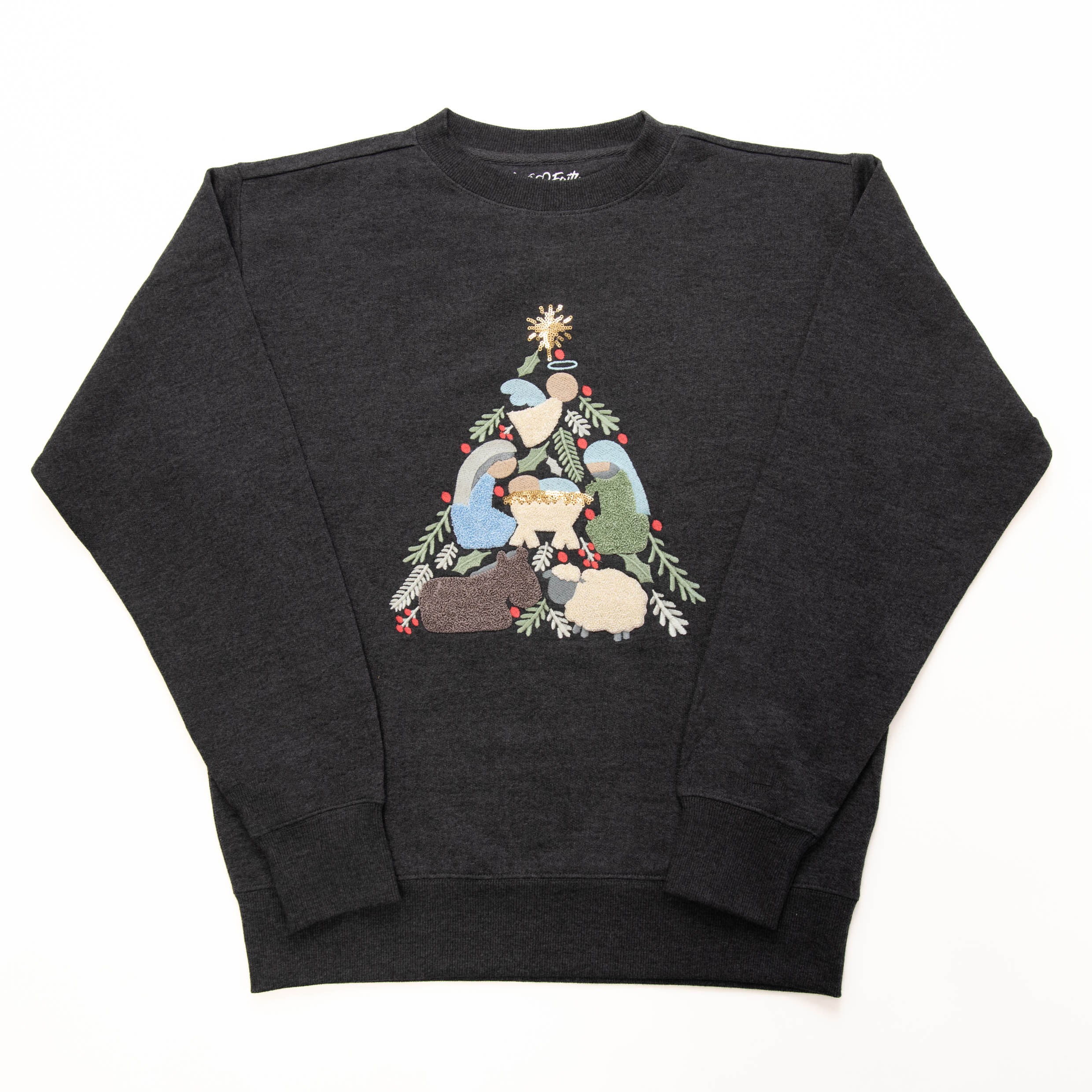 Embellished Nativity Tree Sweatshirt - 24 - Image 3