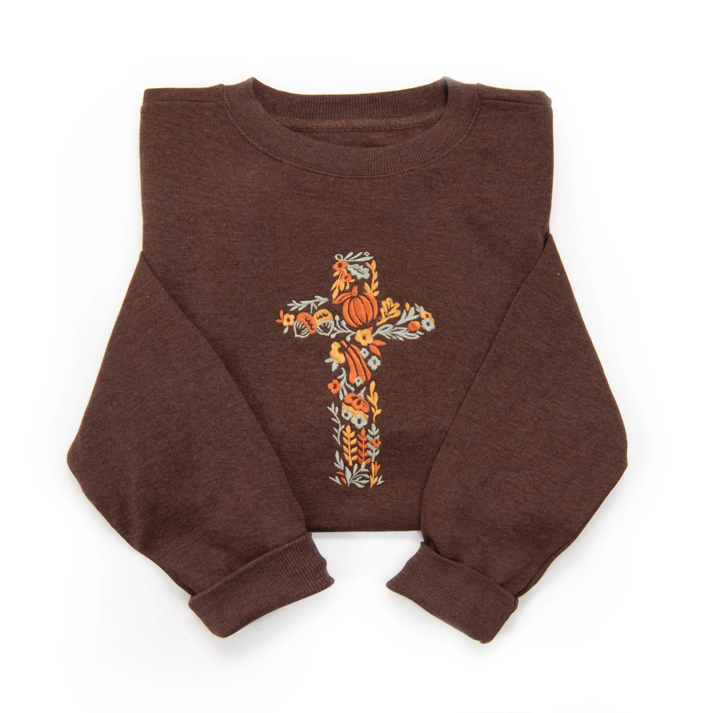 Embroidered Fall Cross Sweatshirt - Image 2