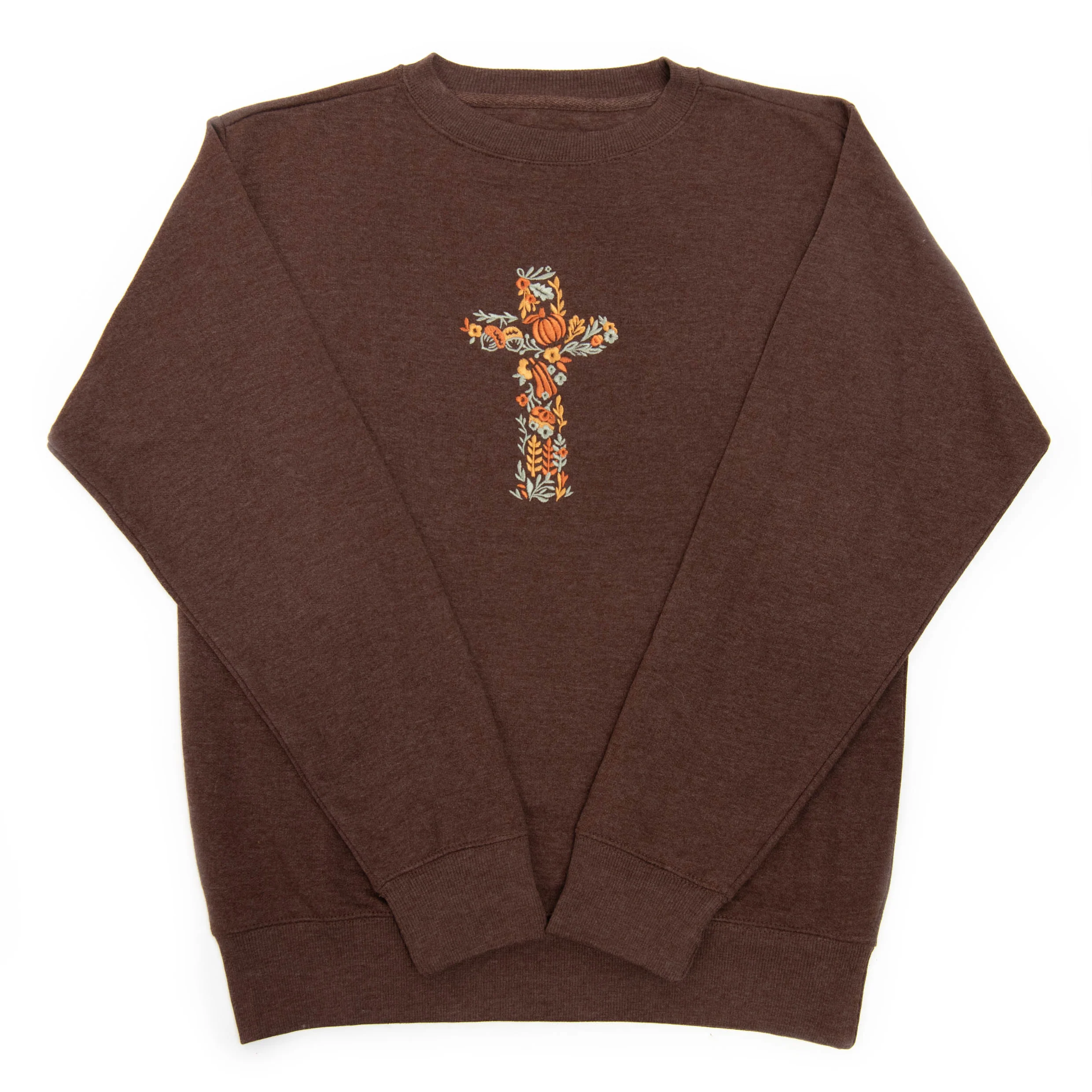 Embroidered Fall Cross Sweatshirt - Image 3