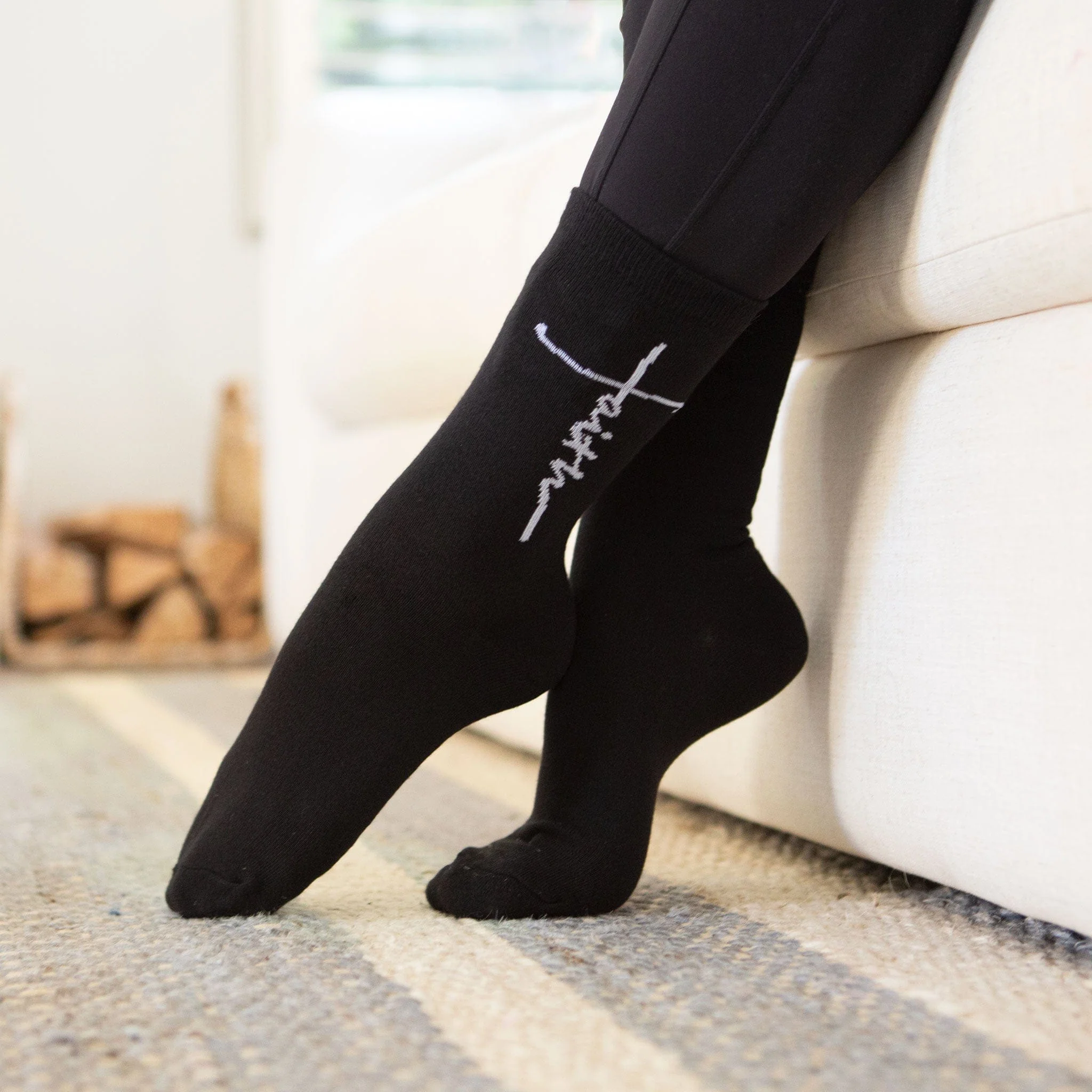 Faith Cross Crew Socks - Image 3