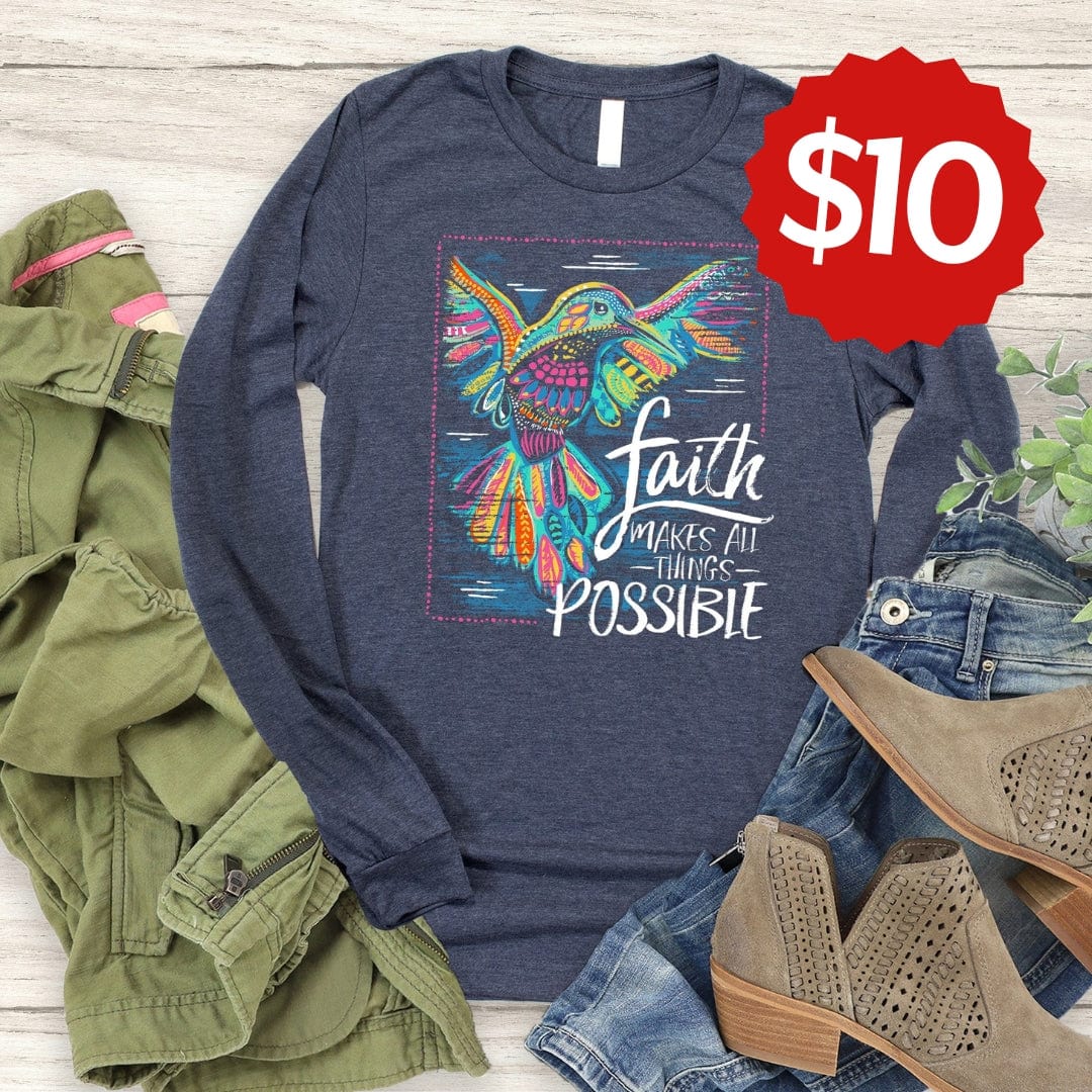 Faith Hummingbird Long Sleeve