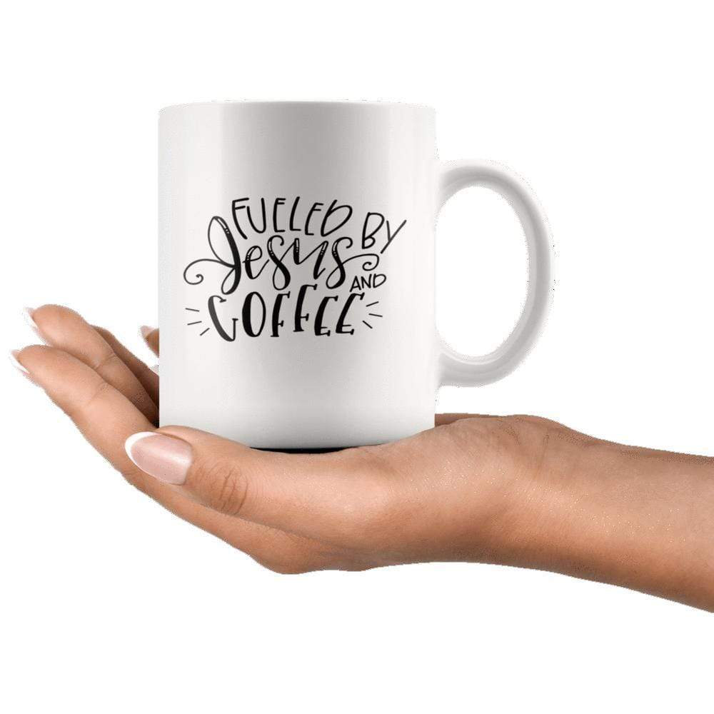 Fueled By Jesus And Coffee Mug 11oz - Image 5