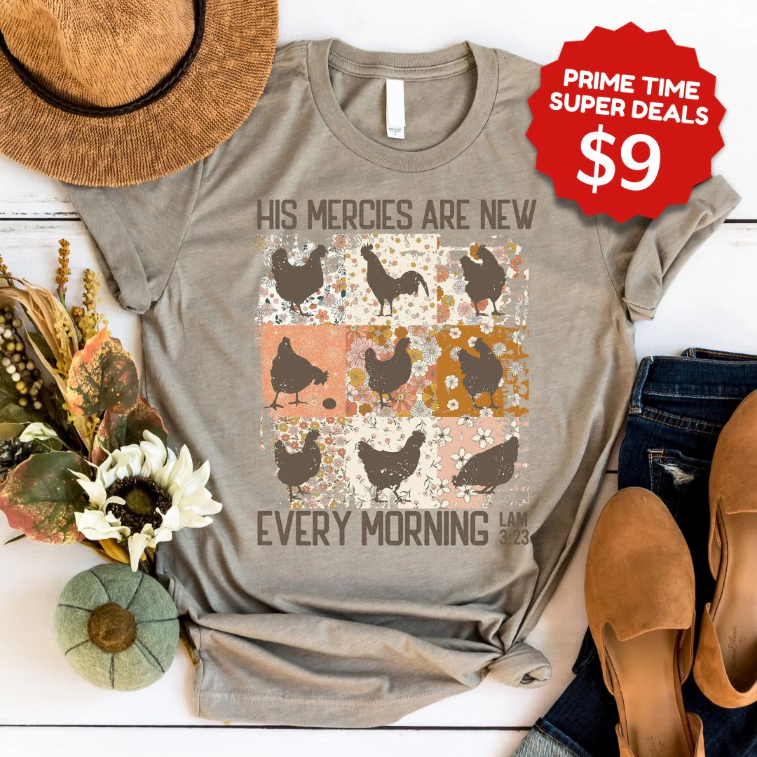 His Mercies Are New Rooster Tee