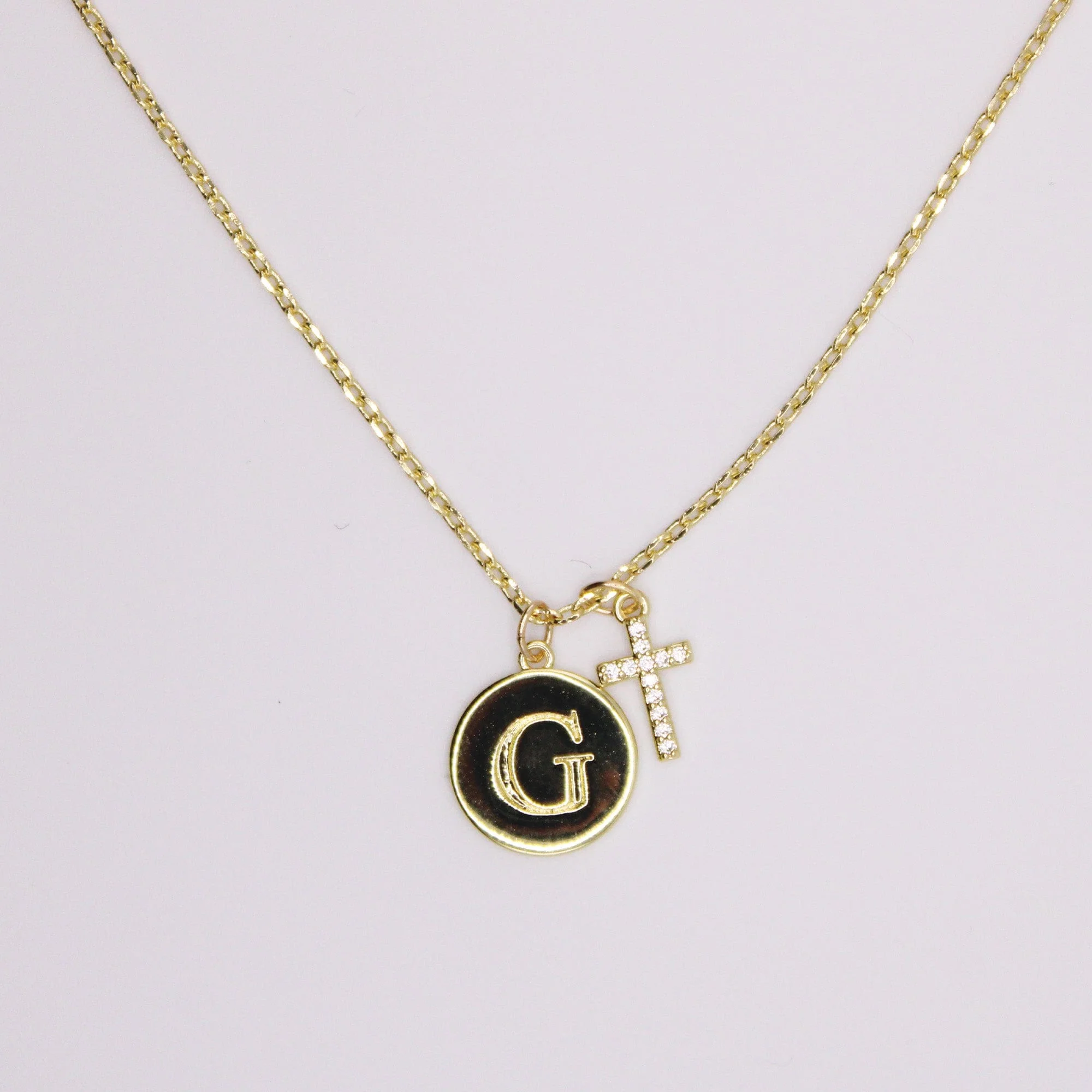Initial Cross Gold Necklace (Copy) - Image 8