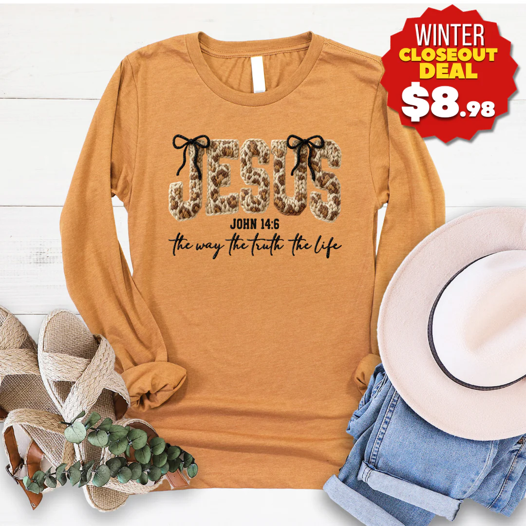 Jesus Way Truth Life Yarn Long Sleeve
