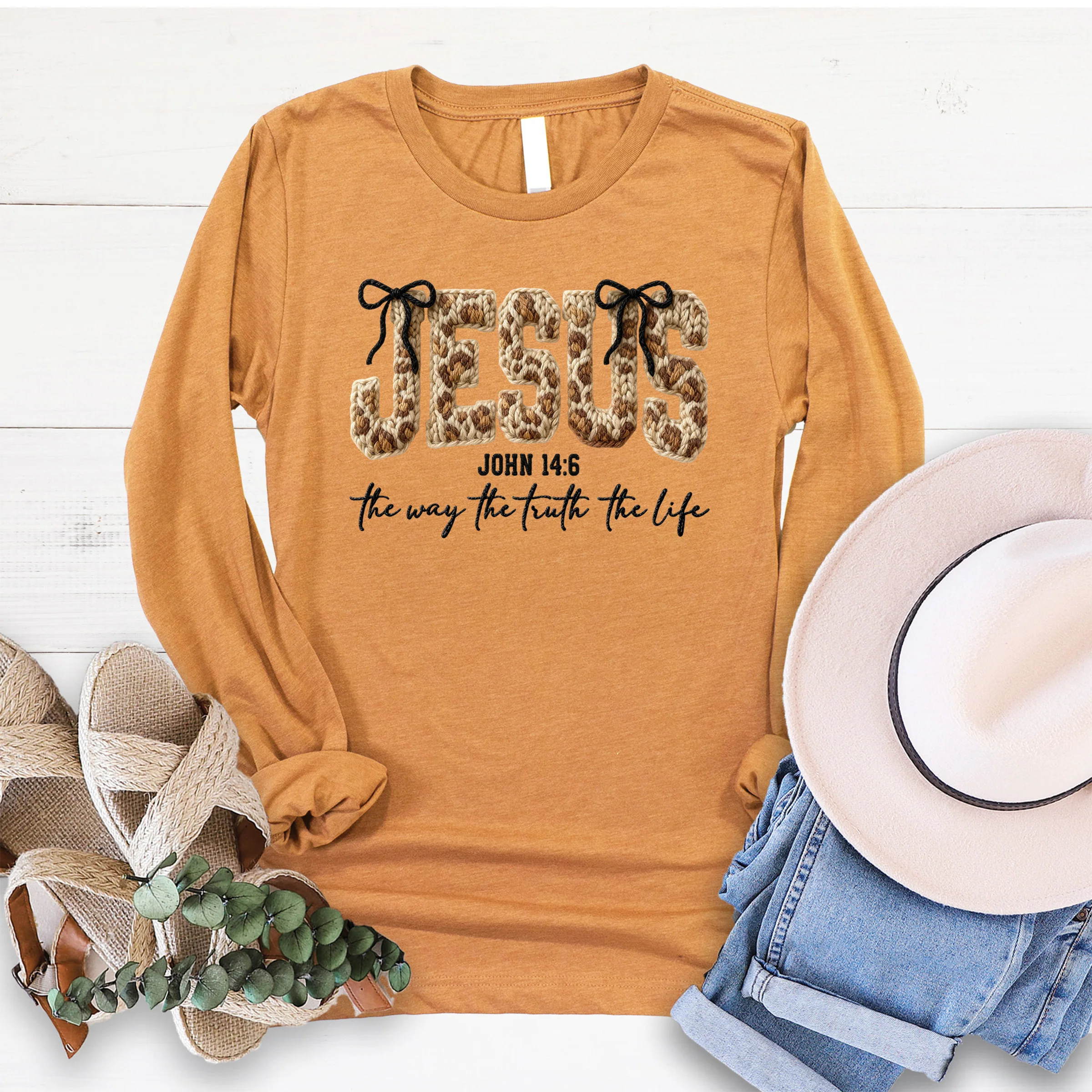 Jesus Way Truth Life Yarn Long Sleeve - Image 2