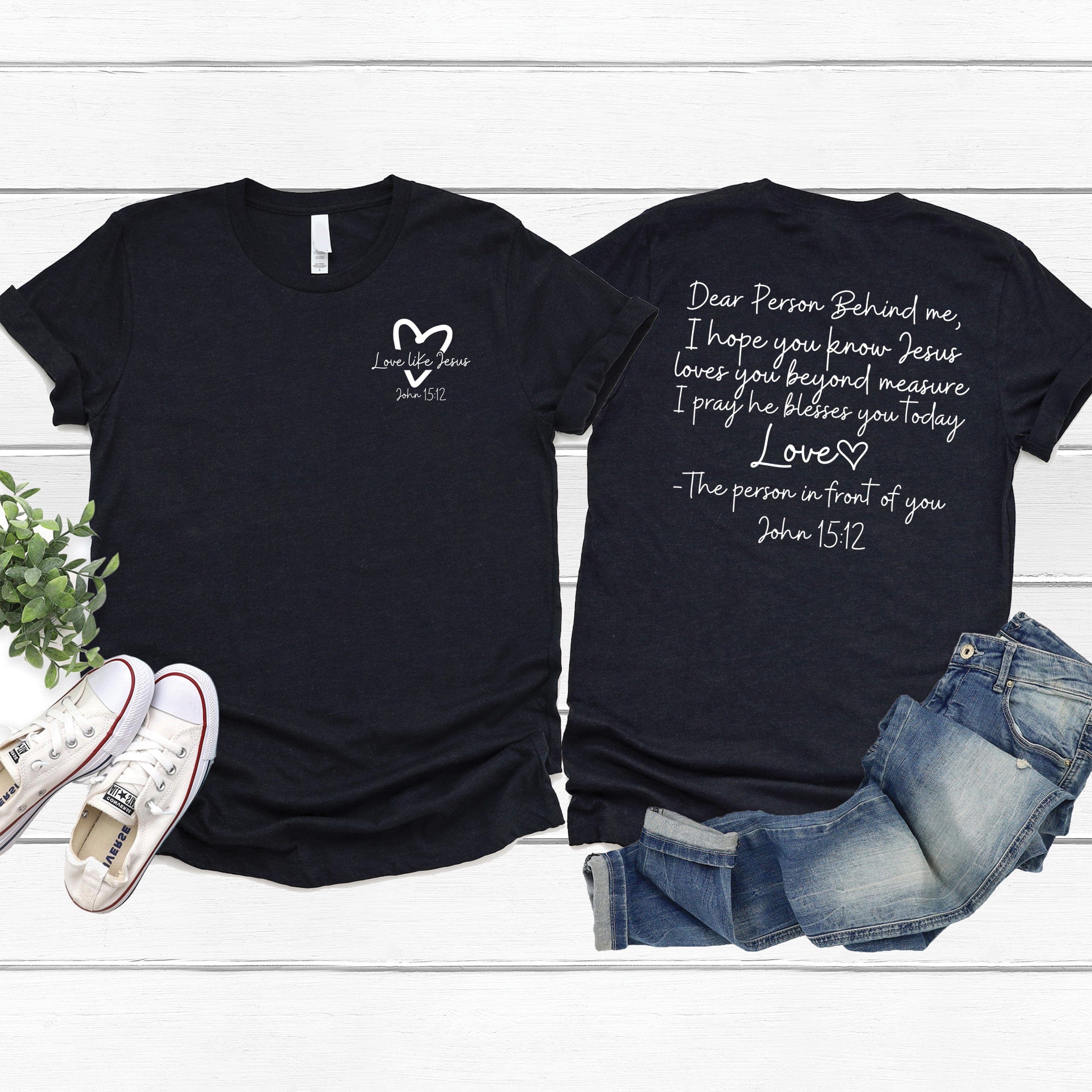 John 15:12 Tee - Image 2