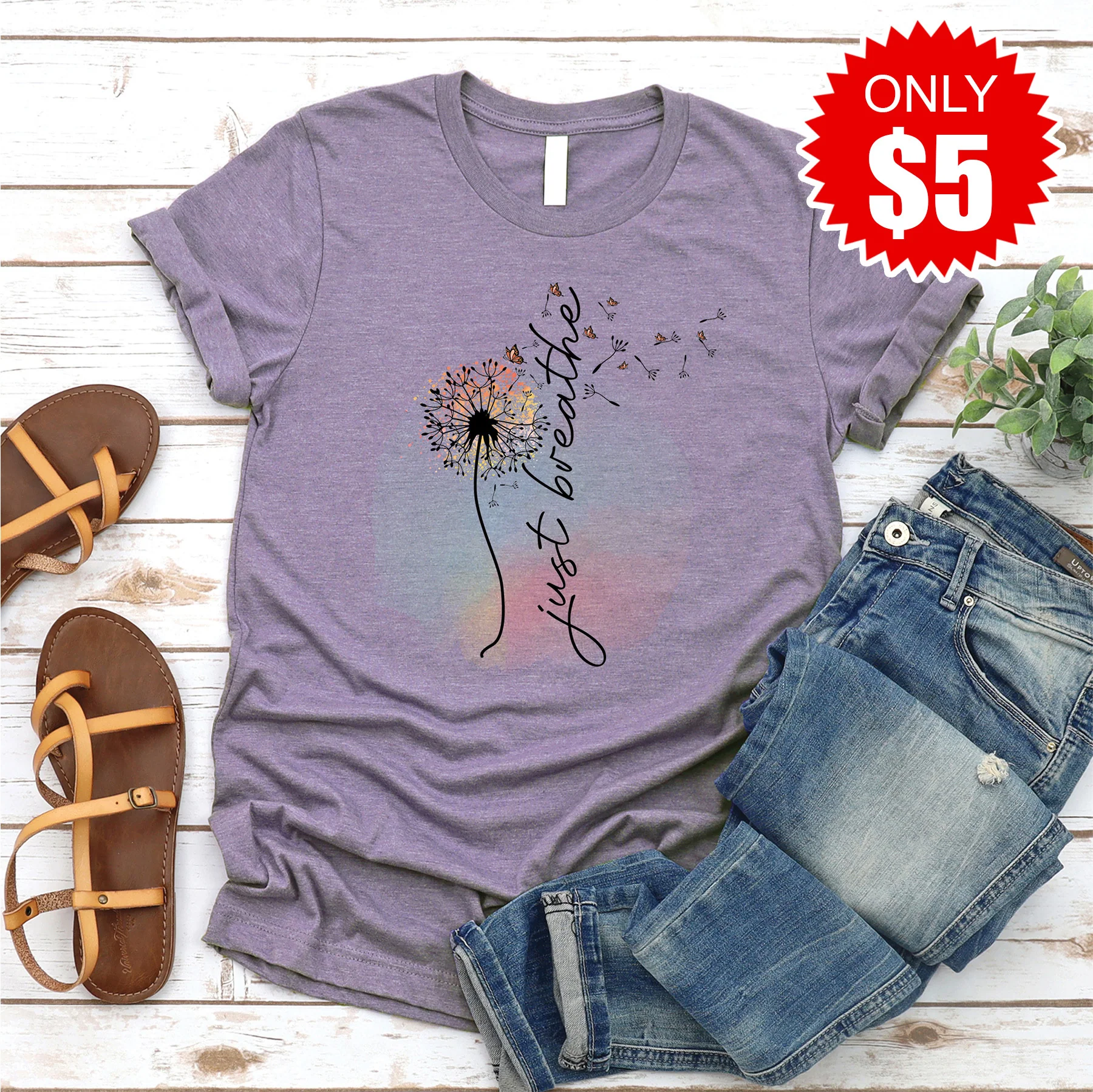 Just Breathe Tee - 5 - Image 2