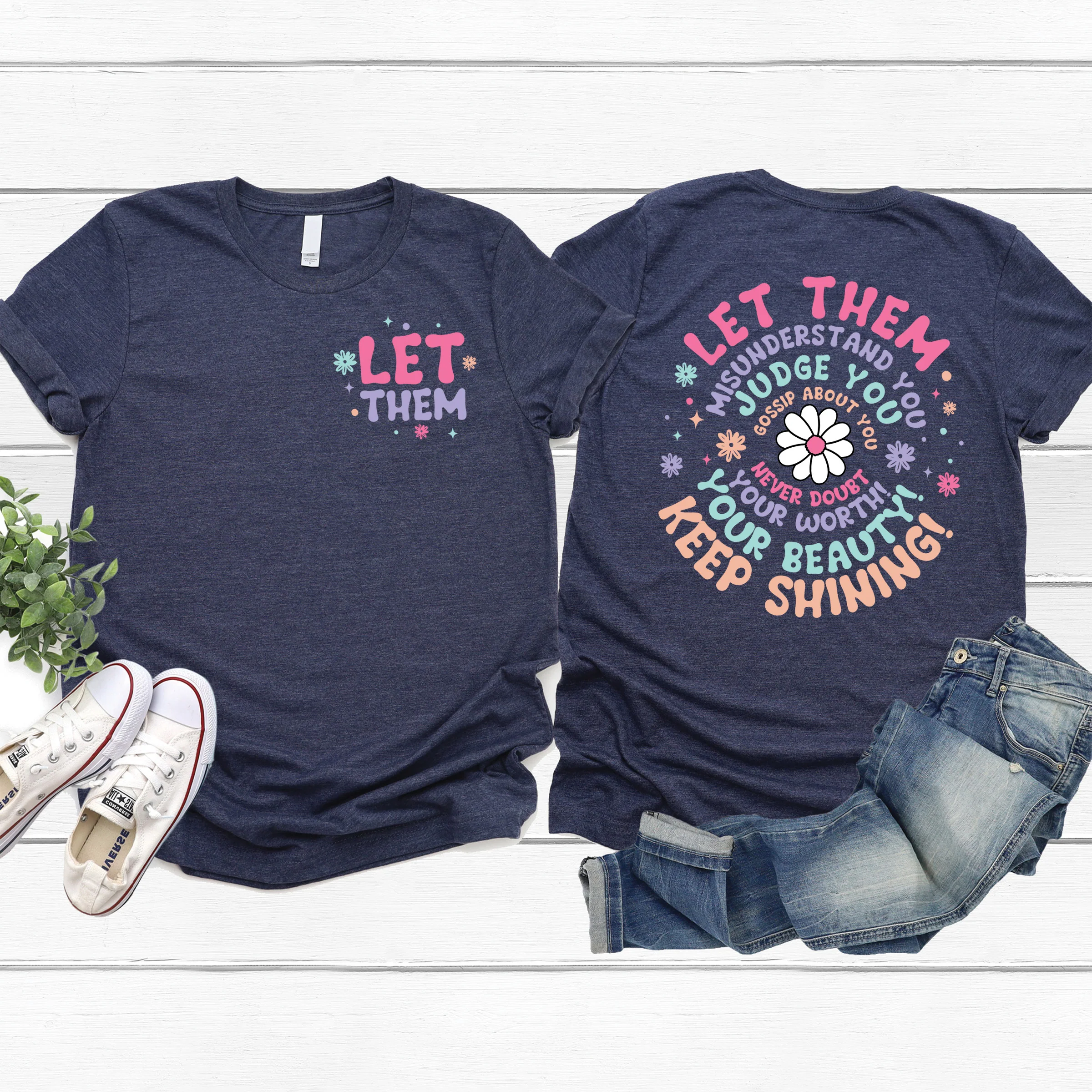 Love in Faith | Mental Health Collection - Super Soft Christian Tees with “Just Breathe,” “Be The Reason,” “It’s Okay” & More Uplifting Faith Shirts for Women - Image 3