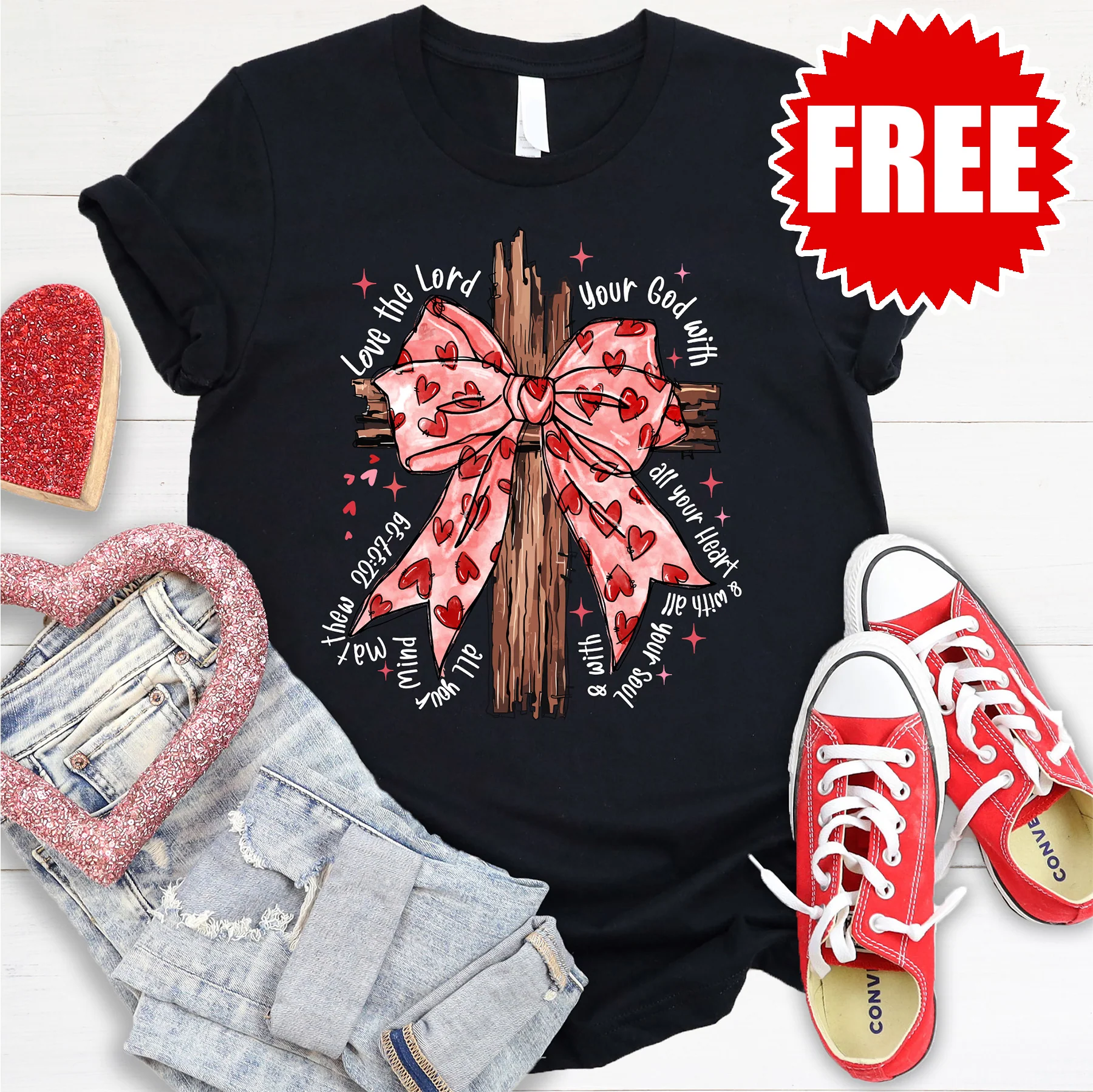 Love the Lord Cross Tee - 0
