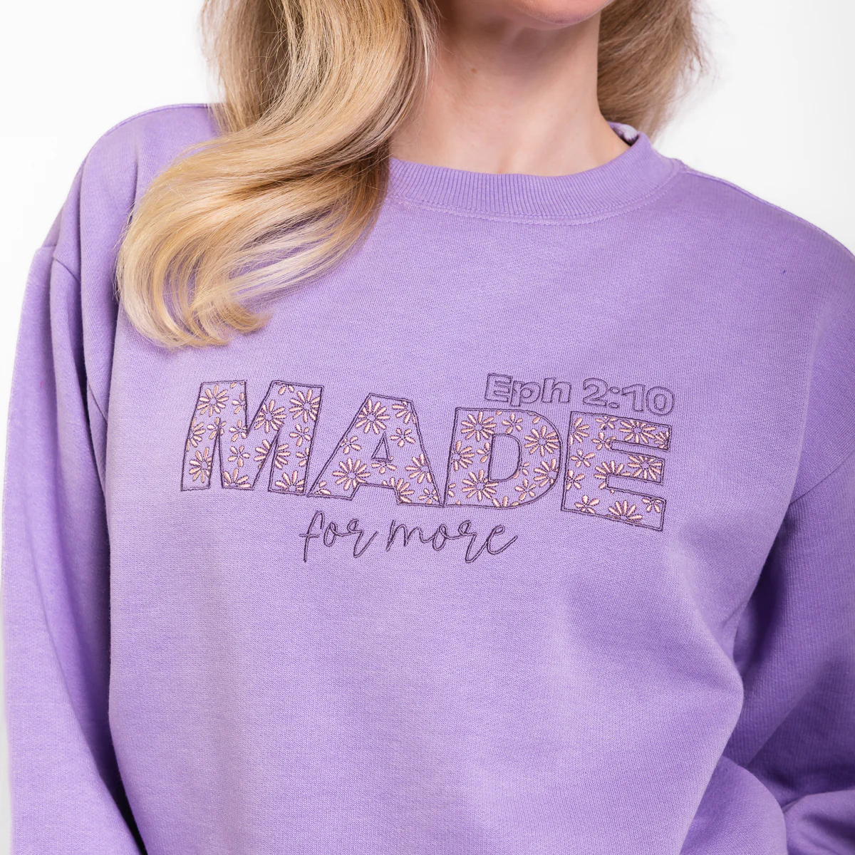 Made for More Embroidered Crewneck Sweatshirt - 20 - Image 3