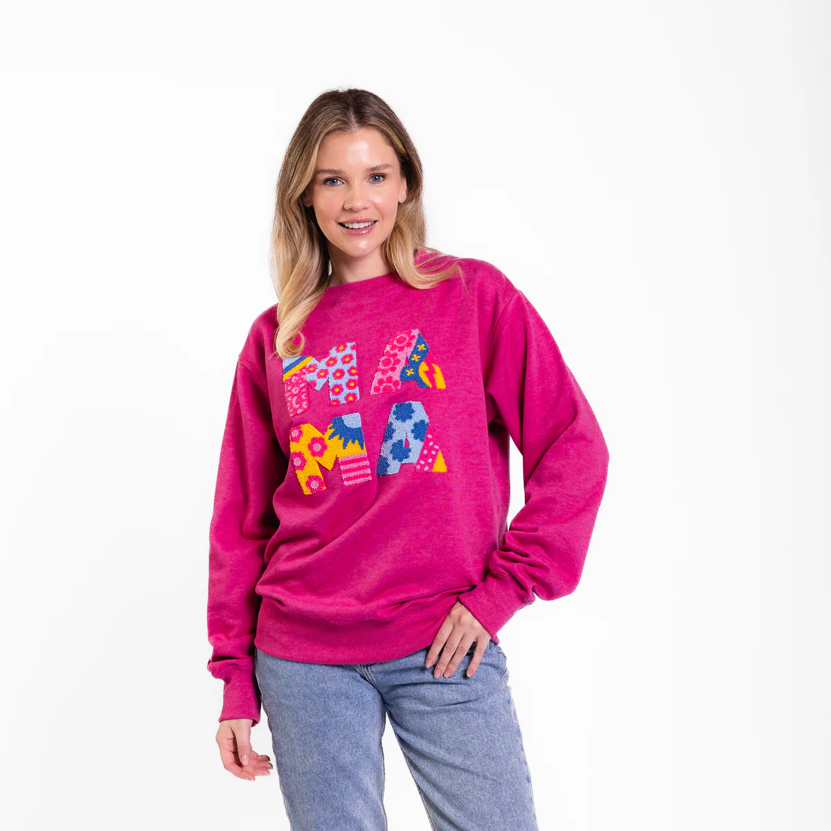 Mama Embellished Crewneck Sweatshirt - 18 - Image 2