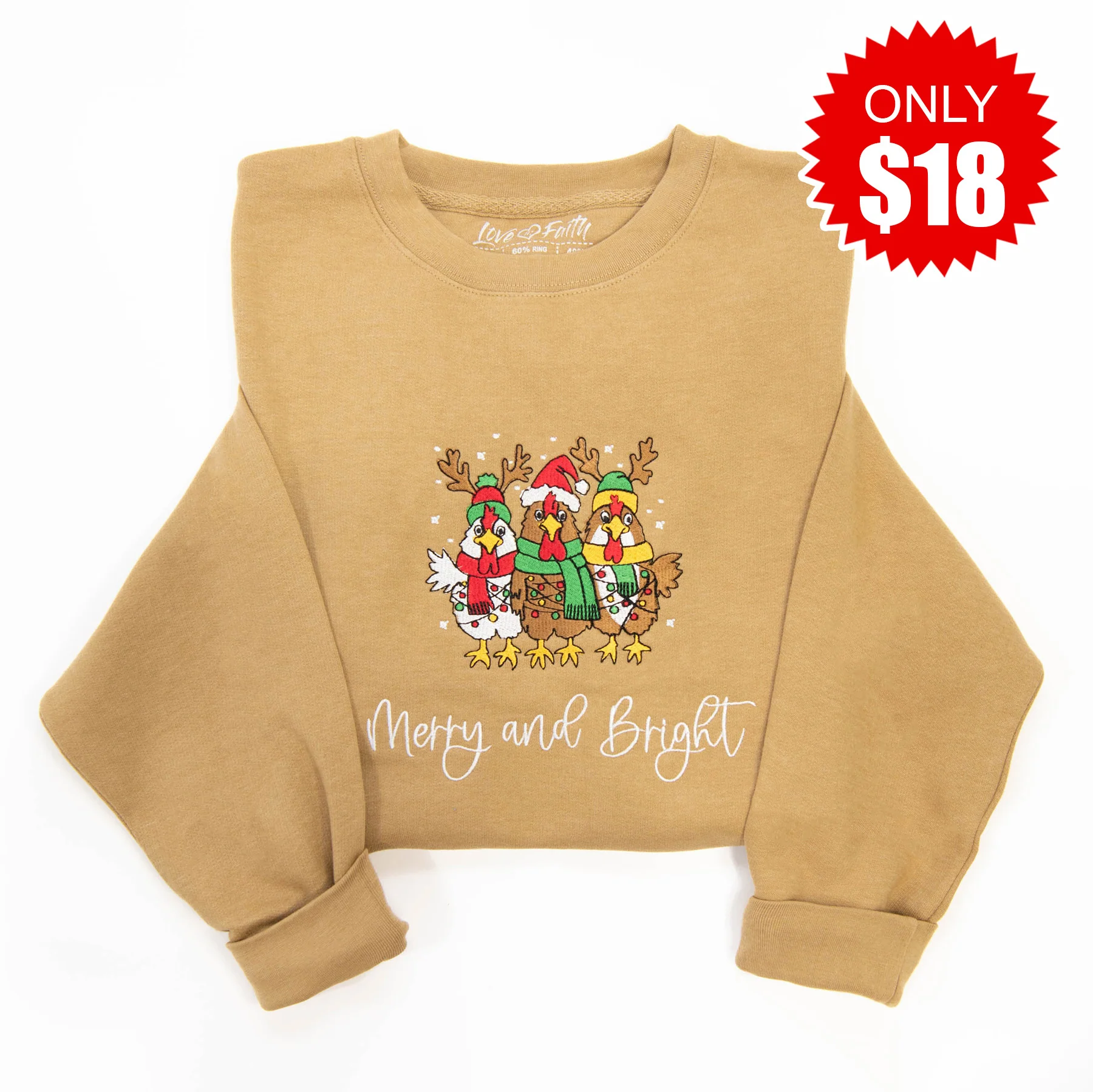 Merry and Bright Chicken Sweatshirt - 18