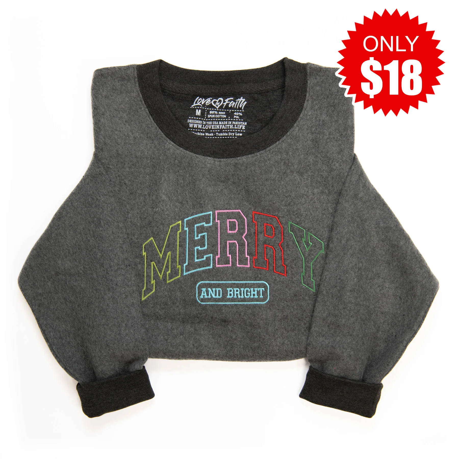 Merry and Bright Varsity Sweatshirt - 18