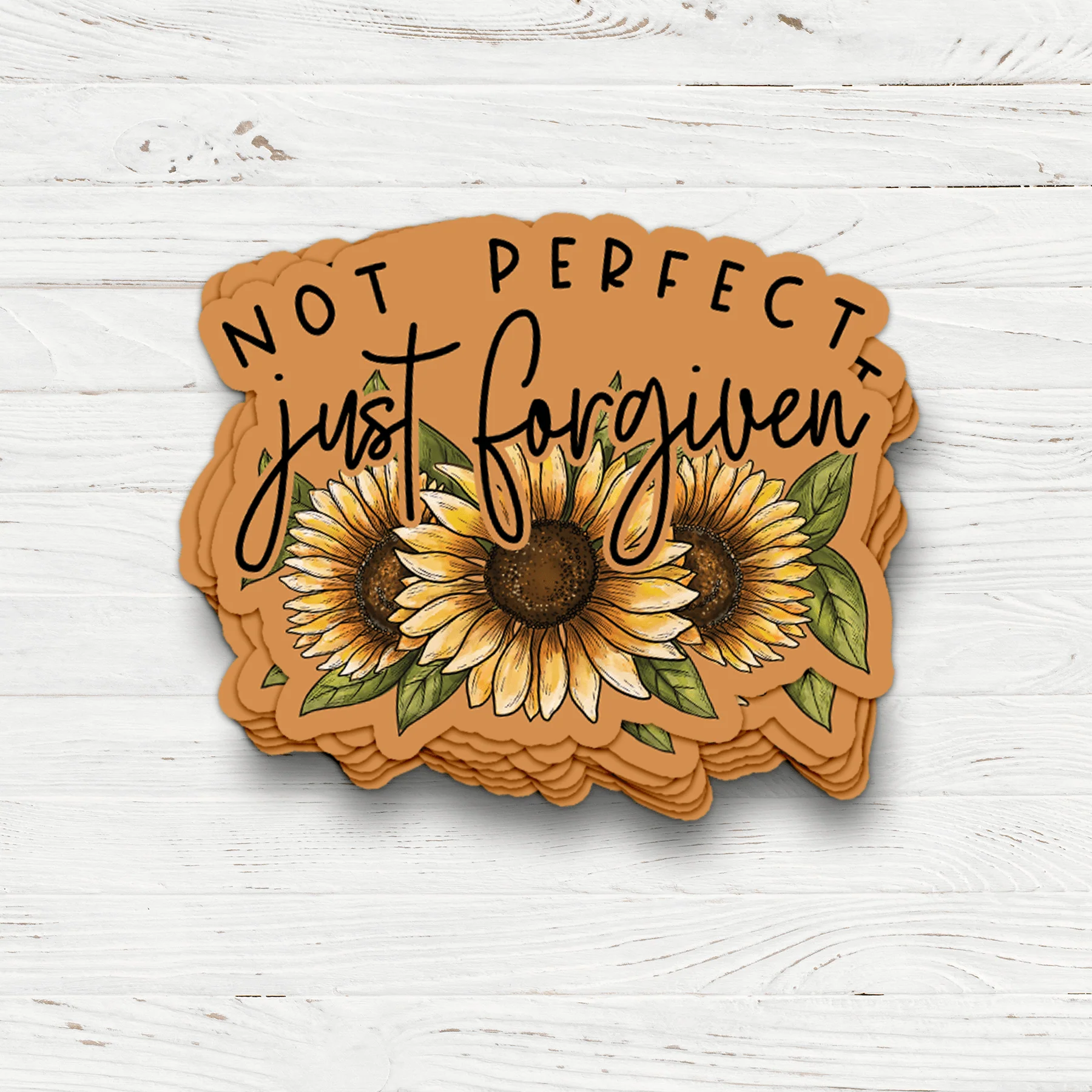 Not Perfect Just Forgiven Sticker