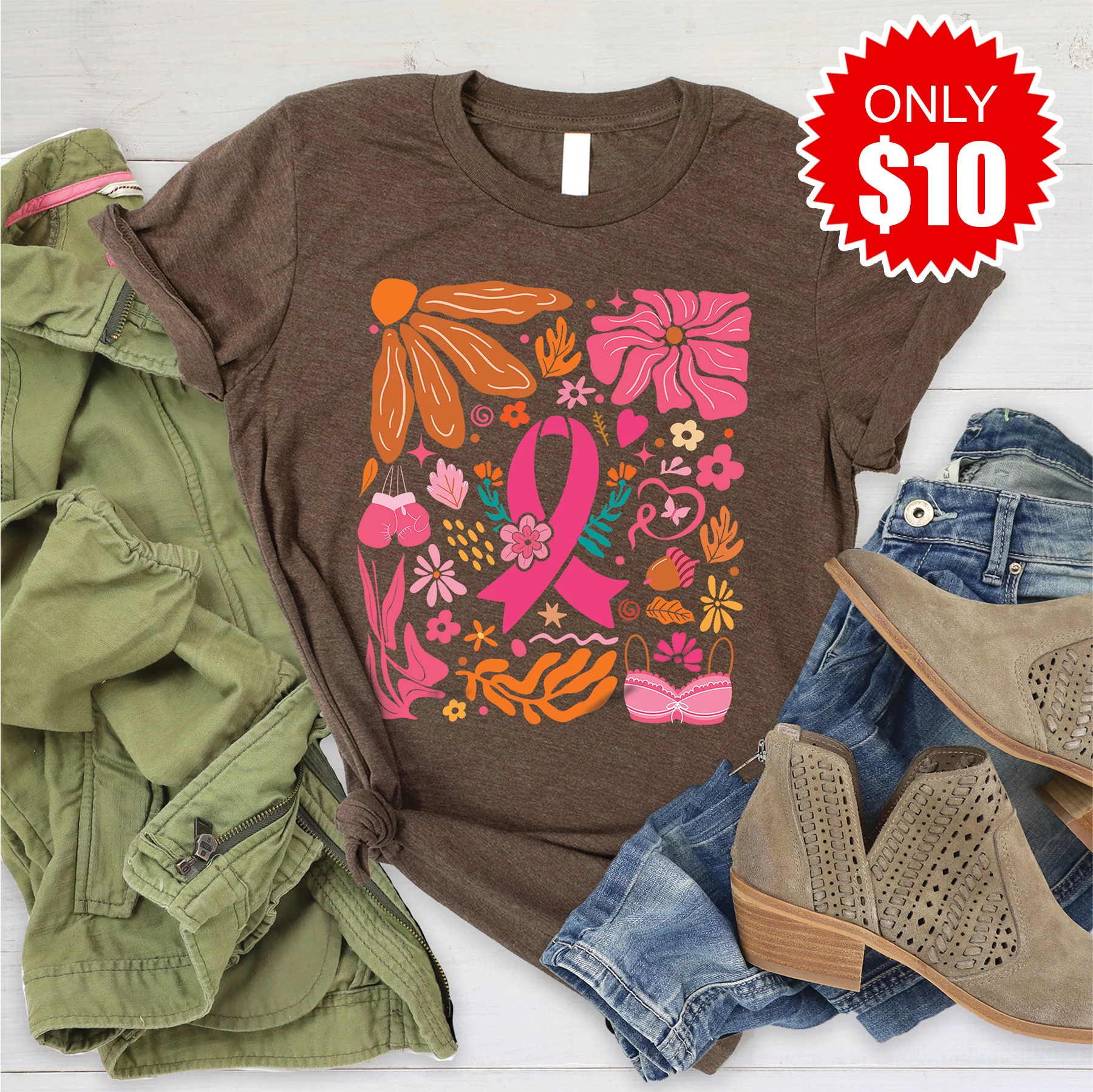 Pink Ribbon Tee - 10