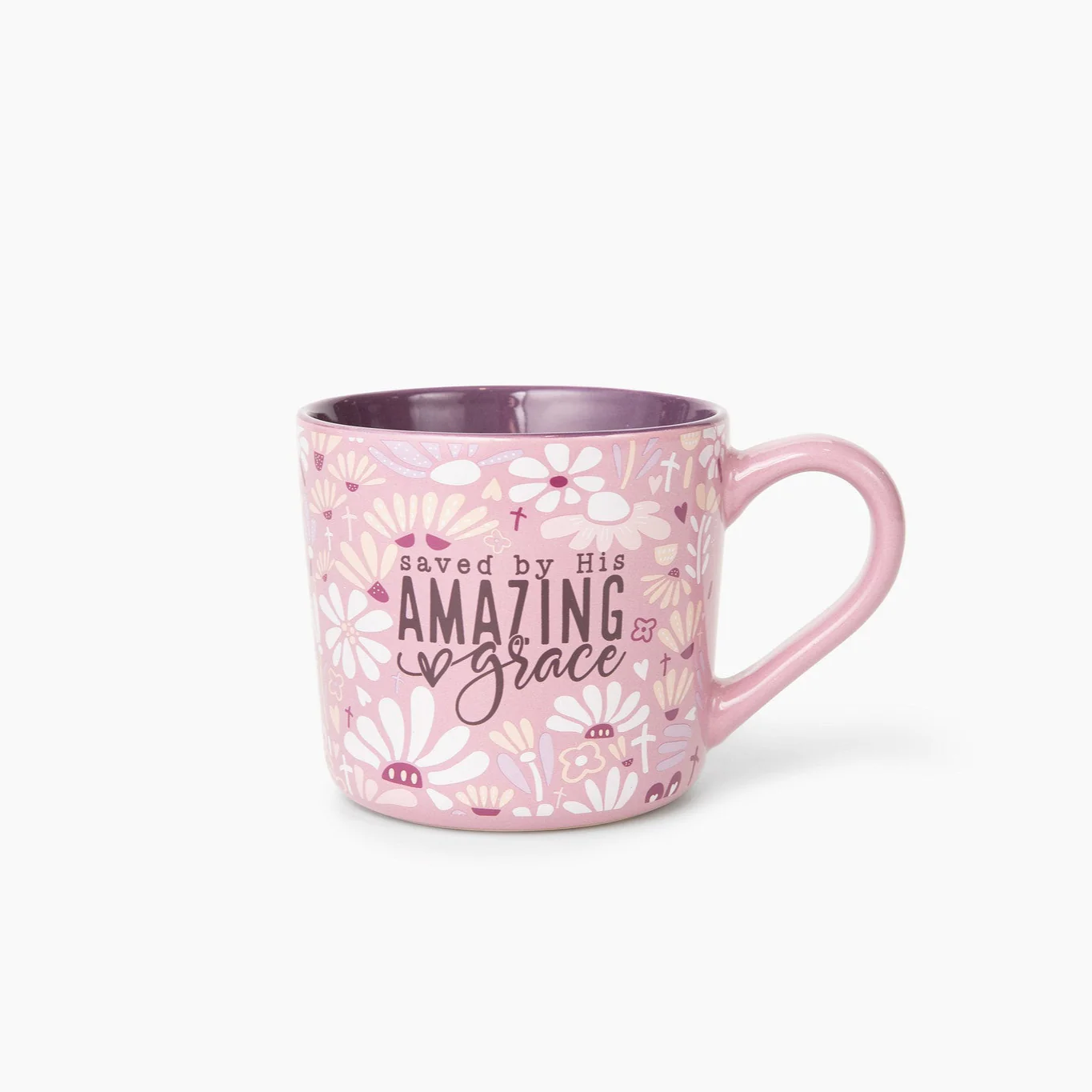 Saved by His Grace Ceramic 15 oz Mug With Handle