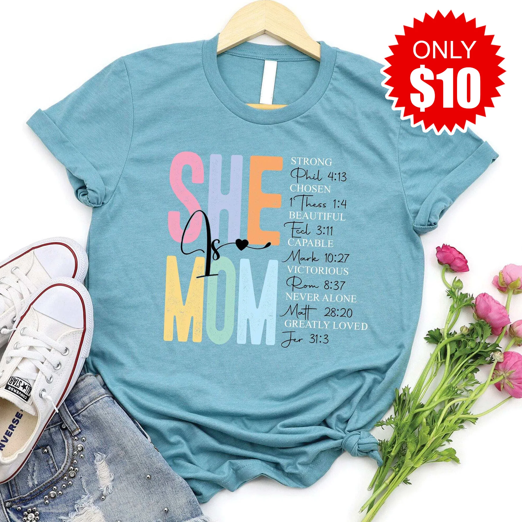 She is Mom Tee - 10