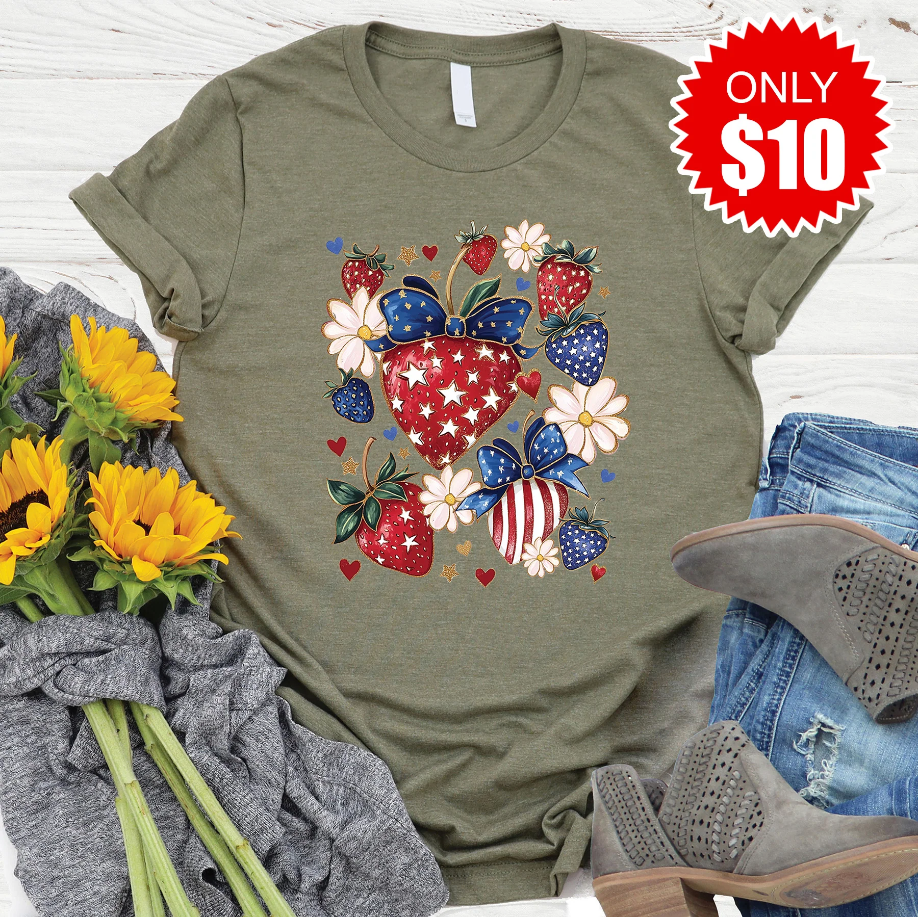 Strawberries Tee - 10