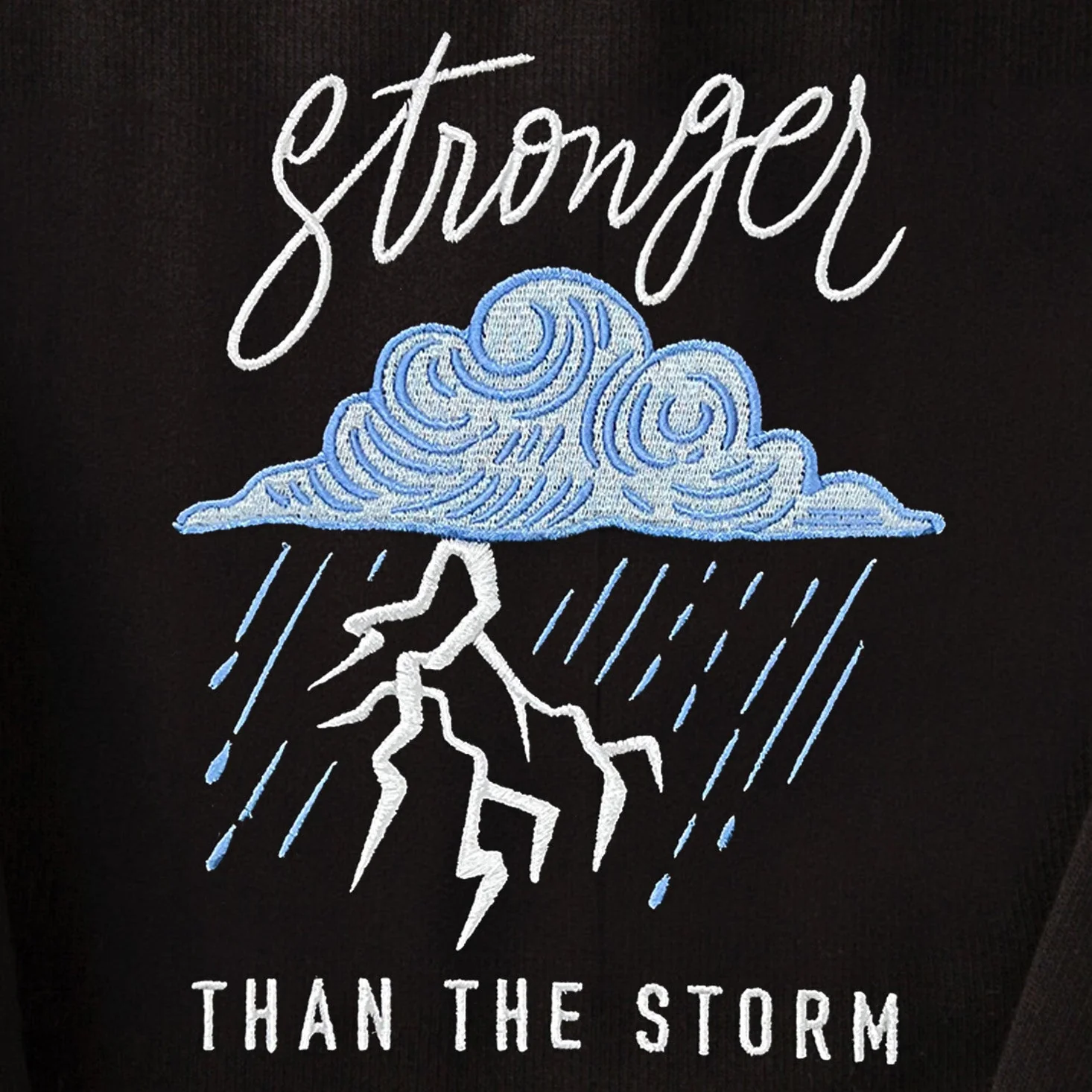 Stronger Cloud Embroidered Crewneck Sweatshirt - Image 4