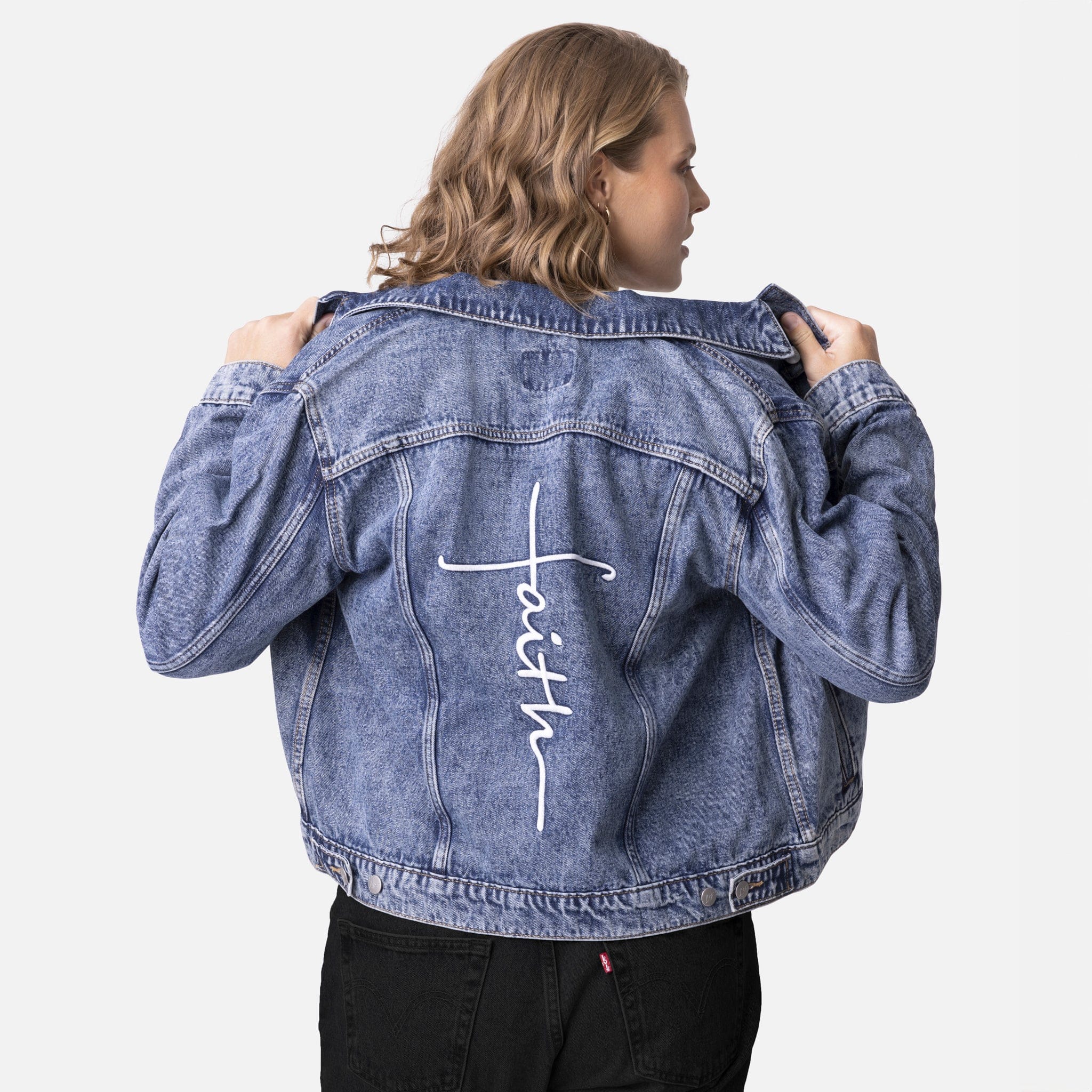 Vintage Washed Denim Jacket Collection - Image 8